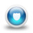 Glossy 3d blue shield Icon